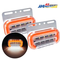 12V 24V 겸용 3WAY LED 무빙시그널 차폭등 노랑색 언더등 깜빡이 미등 화물차, 1세트