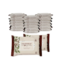 메르슈 무표백 순면 에코 그린 아기 휴대용 물티슈 20매x20개입(400매), 20개, 20개입