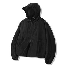 브랜드정품 트릴리온 TRILLION 2WAY 라이트 시어 후디 윈드브레이커_블랙 131361