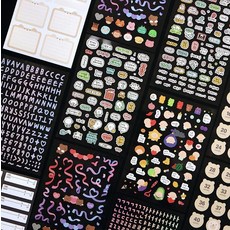 코니테일 초음파앨범 스티커 꾸미기 10종 초음파사진앨범