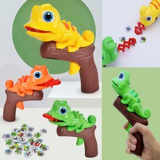 자광 카멜레온 파리잡기 자석완구 놀이 방아쇠 코인놀이, 오렌지, 1개