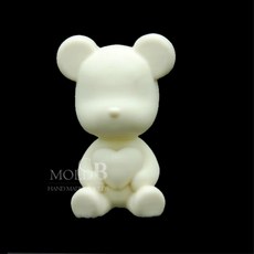 몰드비 앉은 베어 하트 수제 실리콘 몰드