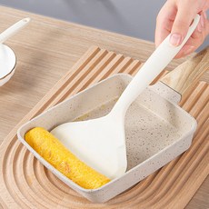 실리콘 와이드 뒤집개 조리도구 사각 뒤집기 주걱 계란말이 생선 P833-O, 01.뒤집개 블랙 P833, 1개