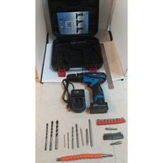 富格 25V 衝擊電鑽組, 1個, 25V衝擊雙電池加上說明配件組