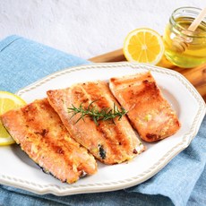 시즈닝 훈제연어 스테이크 허니버터 순살 연어 400g, 1개