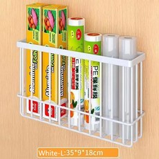 싱크대 하부 선반 조미료 거치대 양념통 부착, White L