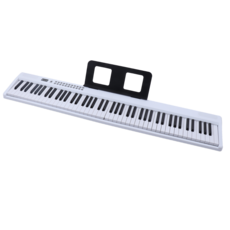 粉色88鍵電子琴，輕便型鍵盤樂器，初學者適用，多種音色節奏, 白色, 1箱, DP-08