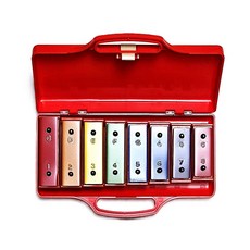 명창 실버스타 공명 실로폰 8K(Red)무지개 칼라 음판, 1개, Red, 8판