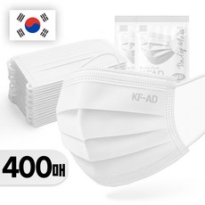 스마티 국내산 비말차단 마스크 KFAD 대형, 화이트, 8개, 50개입