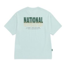 내셔널지오그래픽 캐스터 COOLMAX ECO 레터링 그래픽 세미오버핏 반팔 티셔츠 N262UTS070 IAT291 UOM857