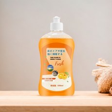 Fresh 地板清潔劑 甜橙香氛 500ml 多功能家用清潔液 適用多種地板材質 輕鬆去污免沖洗, 1個, 甜橙500ml