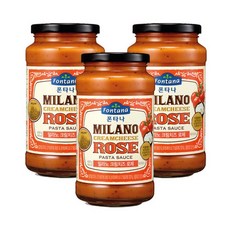 폰타나로제소스 밀라노크림치즈로제 스파게티요리 600g3개