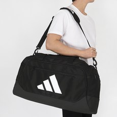 아디다스 트레이닝 디펜더 더플백 M 헬스 운동 러닝 짐백 팀백 더플백, 블랙+화이트 블랙+화이트
