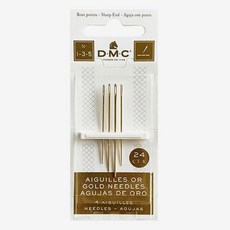 [청라핸즈] DMC 24k 도금 바늘 자수 바늘 1 ~ 5호 (6132-6)