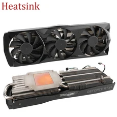 면도기 헤드 호환ZOTAC GAMING GeForce RTX 2070 AMP Extreme 8GB GDDR6 그래픽 카드 라디에이터용 방열판, 01 검정색, 01 RGB 없음, 01 Heatsink