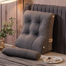 등쿠션 허리쿠션 침대 메모리폼 요추보호 받침대, 1개, E. Qianxun고급 그레이