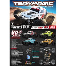 《世界通遙控模型》TM 精凌 BEETLE BAJA 甲蟲 1/8金龜車 越野大腳 3S-4S無刷 RTR版, 1個