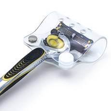 오호라스튜디오 소프트 면도기케이스 투명 1종, 화이트, 1개