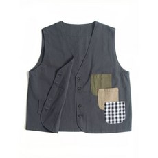 特價純棉工裝背心，帥氣百搭多口袋設計，舒適透氣男女皆宜