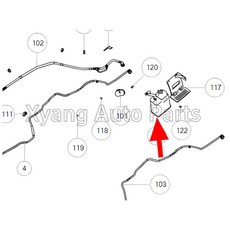 필터 증기 흡수기 캐니스터 탱크 용으로 조립됨, 선택: 기본, 1개