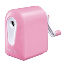 SIMBALION 刨筆器 手動轉動鉛筆削筆器, 粉紅色, 1個