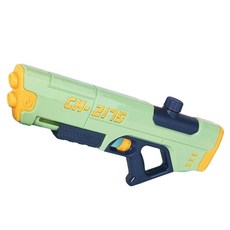 JWJJ 新款兒童戶外漂流水槍, 雙孔出水手動中配版400ml6 - 10m射程梧枝綠, 1個