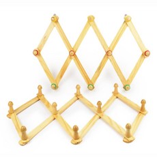 해피픽 접이식 원목 벽고정 행거 모자걸이 옷걸이 좁은, 상세페이지 참조, 1개