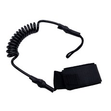 서핑 가죽 끈 서핑 보드 코드 코일 가죽 끈 4피트 TPU -, 플라스틱, 블랙