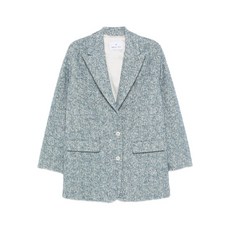 마뉴엘리츠 셰브런 패턴 트위드 재킷