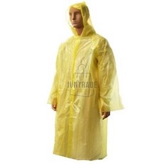 일회용 레인코트 판초 우의 우비 노란색 2개 1회용 일회용비옷