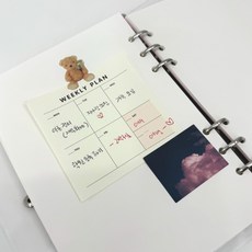 위클리 주간플래너 메모지 주간스케줄, 본상품