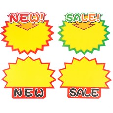 NEW SALE 톱니모양 쇼카드 10P, 1개, 혼합색상