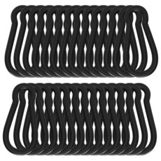 1.97 Inch Carabiner CLIP 클립 SpRING 링 반지 SNAP 스냅 Hook 50 PACK 팩 M5 HEAVY 헤비 Duty Galvanized Steel