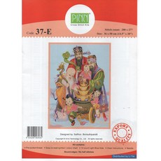 【綺綺愛編織】福祿壽十字繡材料包，DIY手工藝品，居家裝飾，十字繡套件，出清特價, 1個