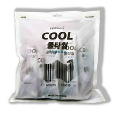 프로시안 냉감 쿨타월 스포츠타월, 10개, 흰색