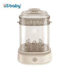 US baby優生 蒸氣消毒鍋 (無烘乾功能) - 奶杏色/青櫻色 8分鐘消毒完成, 奶杏色