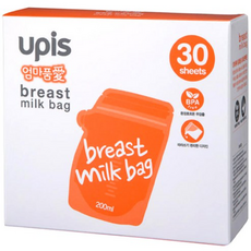 유피스 엄마품애 일회용 모유보관팩 200ml, 30개입, 3개