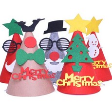 고급펠트고깔모자 꼬깔모자 크리스마스 펠트DIY, 1개, 눈사람