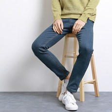 JACOMO 刷絨綁帶水洗牛仔褲 TBL24-26