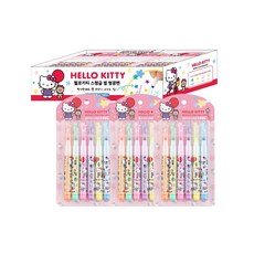 산리오 캐릭터즈 스팽글형광펜 시리즈 신학기 학용품 사인펜, 2개, 헬로키티