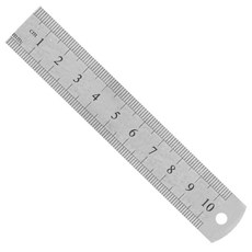 10mm 스텐 철자 직자 스틸자 A타입 10cm, 실버, 1개