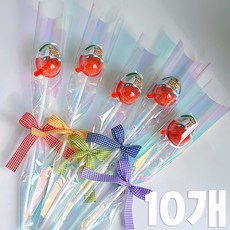 DIY 킨더조이 한송이 꽃다발 만들기 포장세트 (킨더조이 미포함), 10개, 혼합