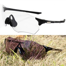 make speed 변색렌즈 자전거고글 (스포츠 변색고글), 블랙, 1개