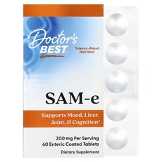 닥터스베스트 SAM-e 200mg SAMe 타블렛 60정, 1