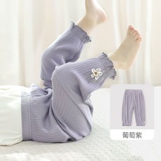 女寶寶防蚊褲夏季輕薄款莫代爾打底褲嬰兒童休閒褲女童花邊褲外穿, 80cm