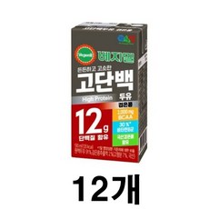 정식품 고단백두유 베지밀, 190ml, 12개