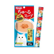 챠오츄르 고양이 짜먹는 간식, 혼합맛(가다랑어/가다랑어포), 35g, 48개