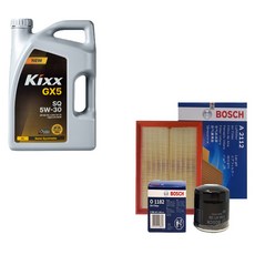 NF 소나타 2.0/2.4 가솔린 킥스 GX5 5W30 4L 엔진오일 필터 세트 1182-2112, 1개