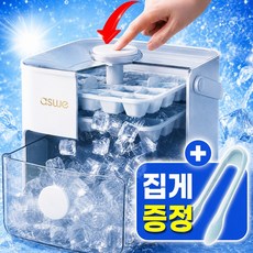 카리엘 꾹눌러 얼음트레이 보관통 아이스, 1개, 화이트