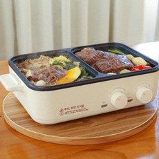 반반 하드 라인 전기 그릴 미니 멀티 그릴팬 화로, 단품, 단품